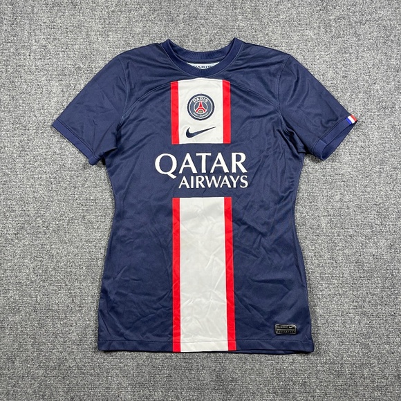 Nike Paris Saint-Germain Messi 30 Qatar Airways Dri-Fit Jersey Womens Small 0839 - Picture 1 of 11